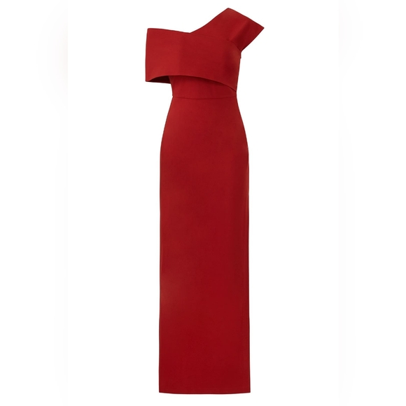 Elliatt Rust Popover Gown - Picture 1 of 13